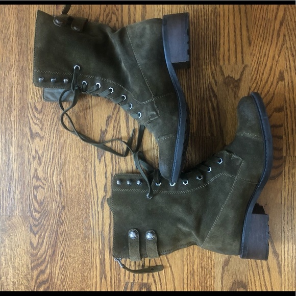 Sam Edelman Brian Suede Combat Boots- 9 - Picture 2 of 14